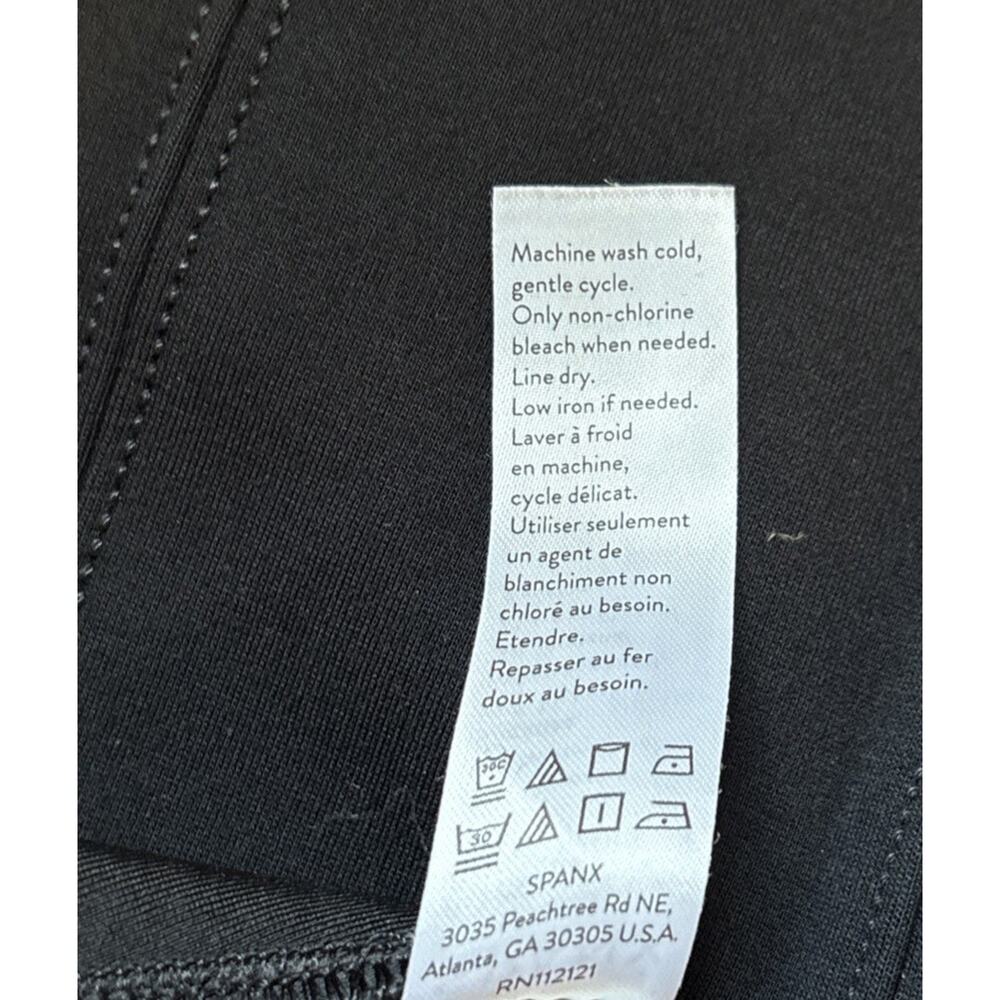 Spanx The Perfect Pant Ankle Sz Small Tall Back Seam Black Ponte Pull On Stretch - Picture 11 of 11